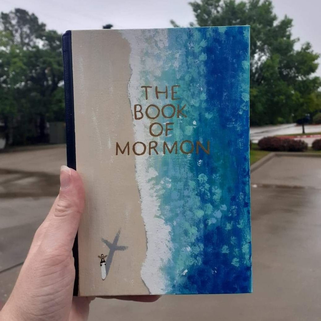 Jesus walking on the beach painting Book of Mormon